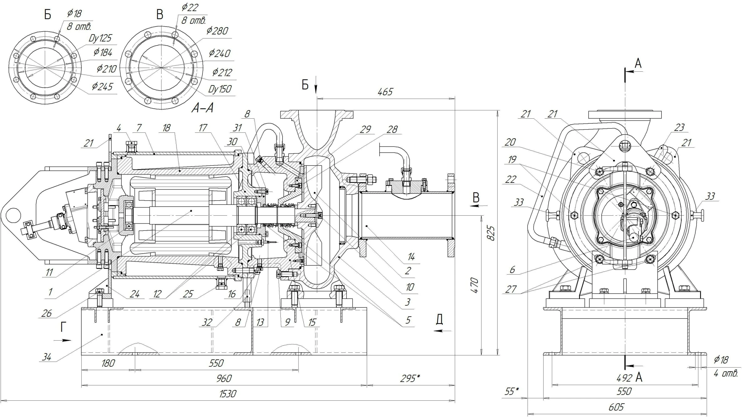 Габаритные размеры