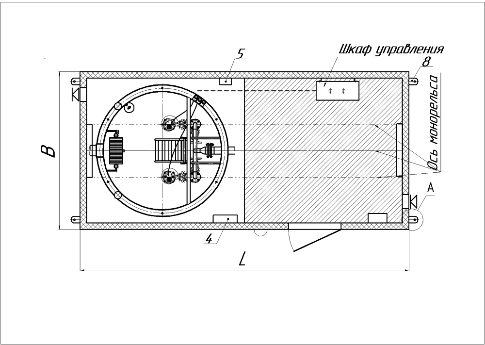 Подробная схема-2 павильона для КНС