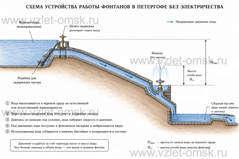 Фонтан без насосов