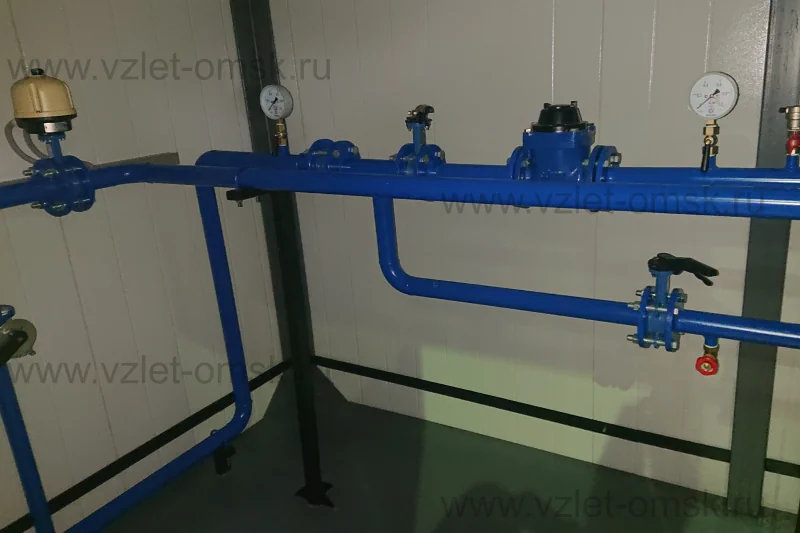Чертеж Иртыш-Комфорт-1-ЭЦВ6-16-60 (над скважиной) - внутри павильона