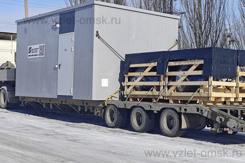 Транспортировка павильона КНС Иртыш-ЭКО -3-РФ2 250-400.393-20-37-6- Ст 3,2 х 10,5